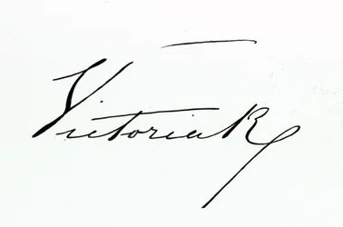 Signature of Queen Victoria